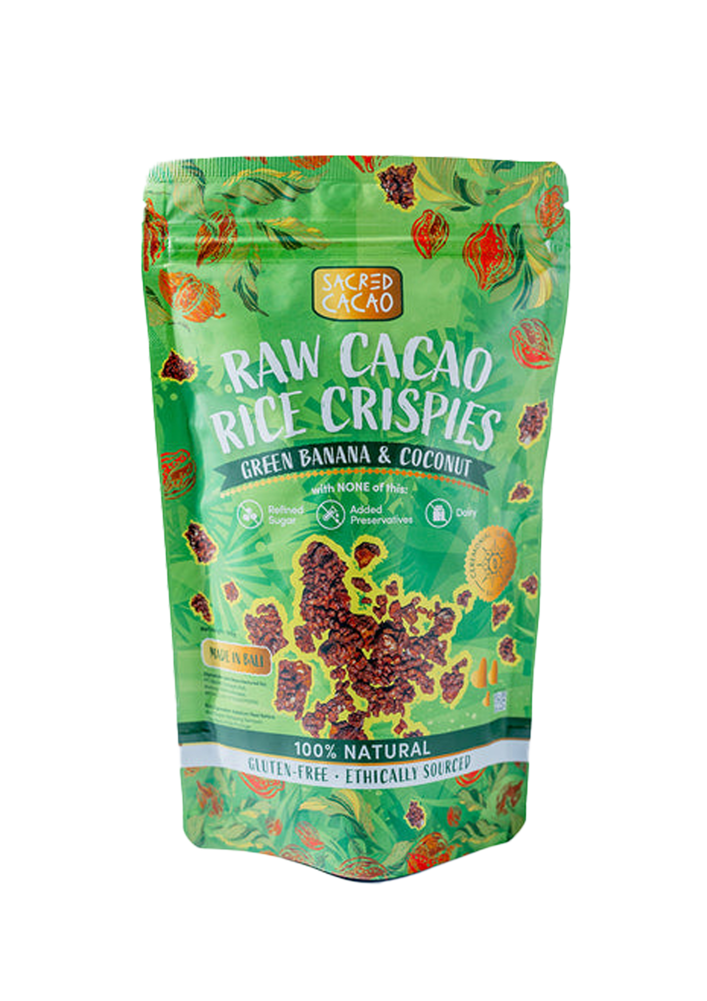 Raw Cacao Rice Crispies Green Banana & Coconut