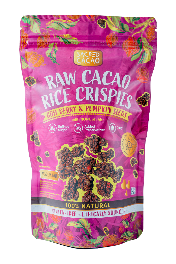 Raw Cacao Rice Crispies Goji Berry & Pumpkin Seeds