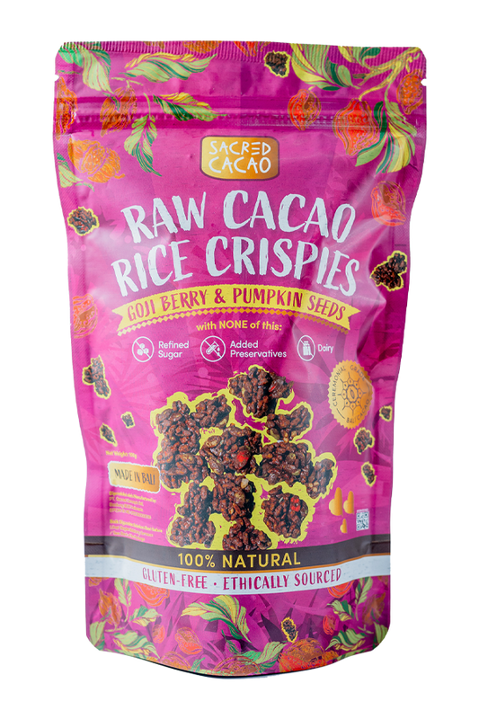 Raw Cacao Rice Crispies Goji Berry & Pumpkin Seeds