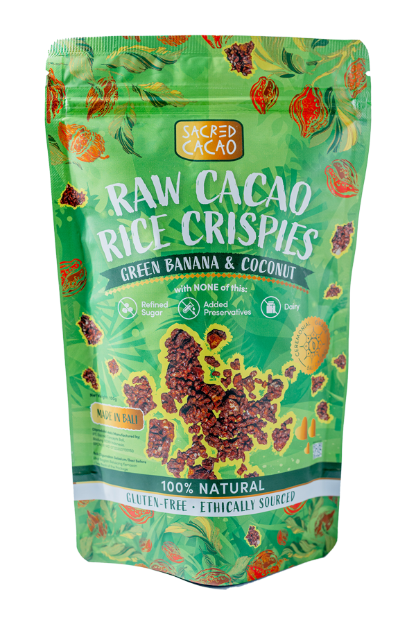 Raw Cacao Rice Crispies Green Banana & Coconut