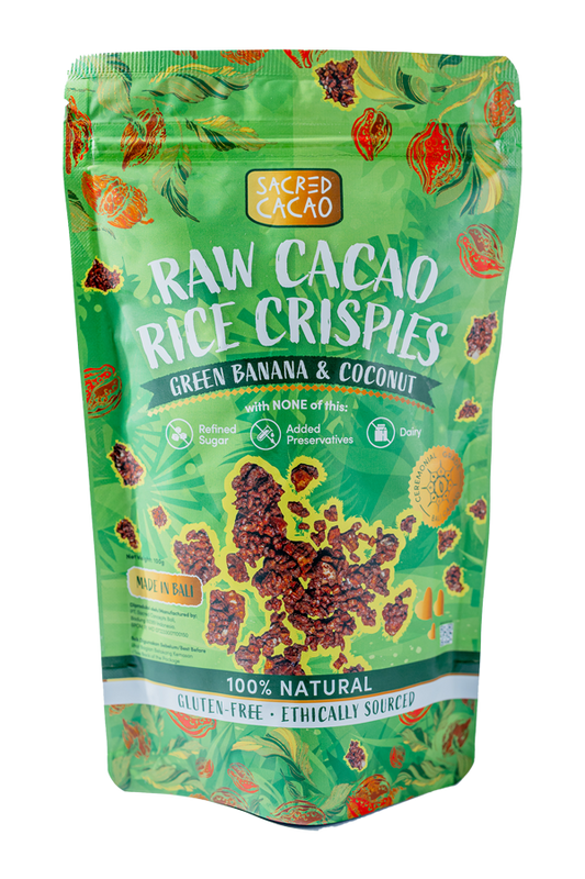 Raw Cacao Rice Crispies Green Banana & Coconut