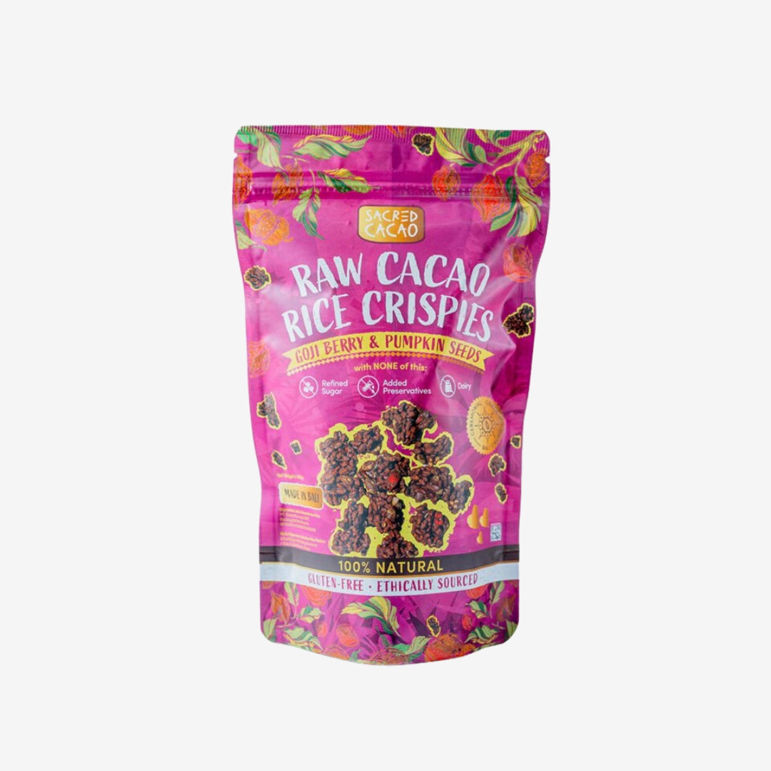 Raw Cacao Rice Crispies Goji Berry & Pumpkin Seeds